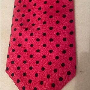 ARROT Silk Red Polka Dot Tie